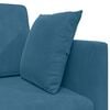 vidaXL Floor Sofa Bed Blue 83.86 x 27.56 x 30.31 in Velvet