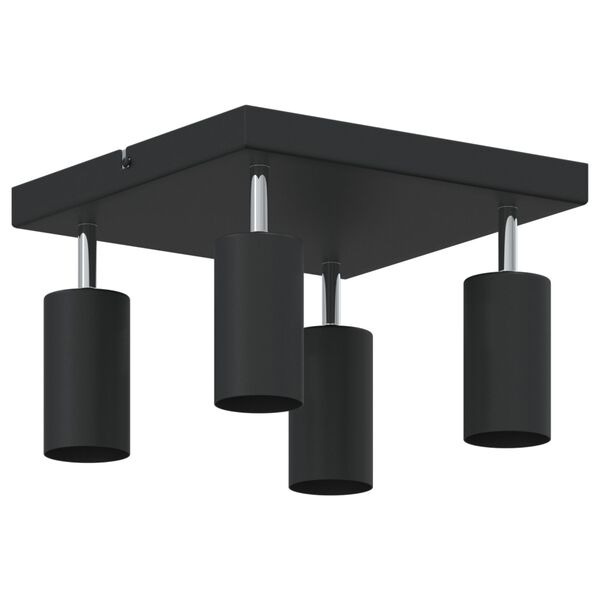 vidaXL Ceiling Spotlight Black 26 x 26 x 16.5 cm Steel