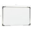 vidaXL Magnetic Dry-erase Whiteboard White 23.6x15.7" Steel