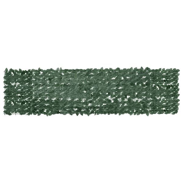 vidaXL Balcony Screen Dark Green Polyethylene, Fabric 118.1x29.5 in