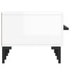 vidaXL Tv Cabinet High gloss white Engineered wood, iron Large