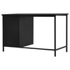 vidaXL Desk Black Steel 47.2x21.7x29.5 in Desk Rectangular