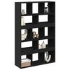 vidaXL Room Divider Black Engineered wood 39.4x13.0x61.6 in Room Divider