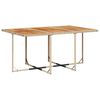 vidaXL Garden Dining Set Beige and Brown