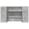 vidaXL Reception Desk Concrete gray Engineered wood 70.9 in