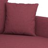vidaXL Sofa Chair Wine Red Fabric: 100% polyester, Metal, Textilene, Foam