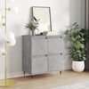 vidaXL Sideboard Concrete grey Engineered wood Medium Sideboard