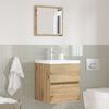 vidaXL Bathroom Cabinet Artisan Oak 16.14 x 15.16 x 17.72 in