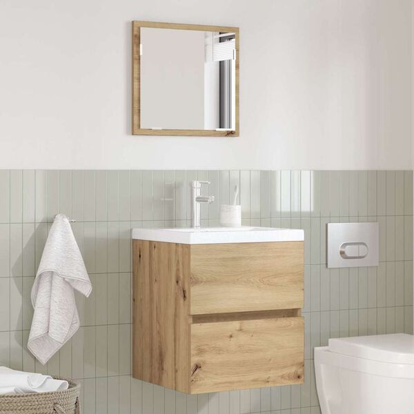 vidaXL Bathroom Cabinet Artisan Oak 16.14 x 15.16 x 17.72 in