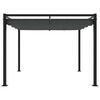 vidaXL Garden Gazebo Anthracite Steel Large Retractable Gazebo
