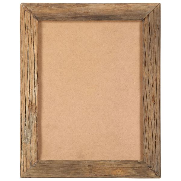 vidaXL Photo Frames 2 pcs 13.4"x15.7" Solid Reclaimed Wood and Glass