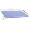 vidaXL Awning Blue and white Polyester with PU coating Large