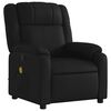 vidaXL Massage Recliner Chair Black Faux leather, metal, plywood Medium
