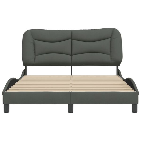 vidaXL Bed Frame Dark Grey