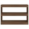 vidaXL Bookcase Brown oak Engineered wood Medium Bookcase Rectangular
