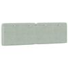 vidaXL Headboard Cushion Light Grey Velvet 59.8 in Removable Covers