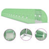vidaXL Greenhouse Green PE mesh fabric, galvanized steel 581.3 sq ft