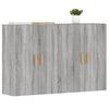 vidaXL Wall Mounted Cabinet Set of 2 Grey sonoma