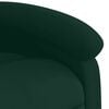 vidaXL Electric Massage Recliner Chair Dark Green Velvet Large