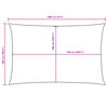 vidaXL Sunshade Sail Oxford Fabric Rectangular 16.4x26.2' Taupe