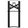 vidaXL Beer Bench Legs Black Powder-Coated Steel