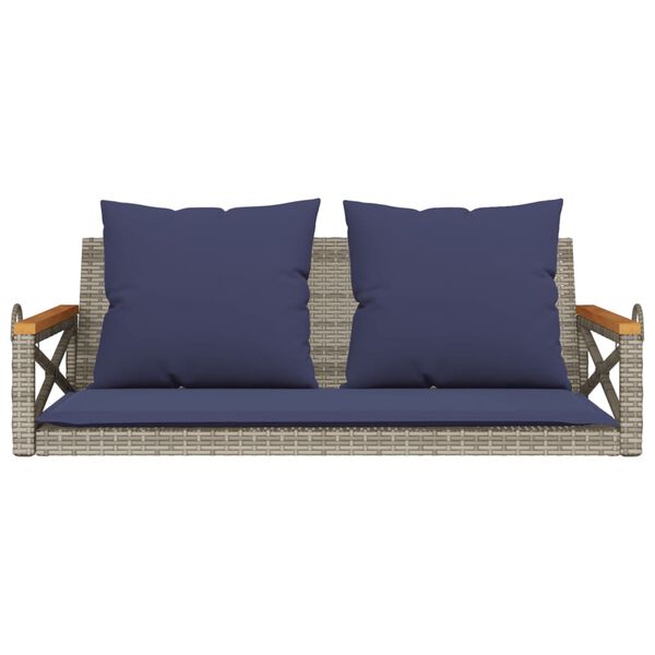 vidaXL Patio Swing Bench Grey