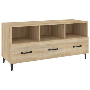 vidaXL TV Cabinet Sonoma Oak Engineered wood, Iron Medium TV Cabinet