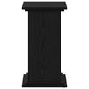 vidaXL Plant Stand Black Oak 12.99 x 12.99 x 23.62 in Engineered wood