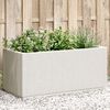 vidaXL Garden Planter White Polypropylene Medium Durable Planter