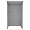 vidaXL Garden Shed Grey Galvanized steel, metal Medium Storage