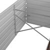 vidaXL Raised Bed Brown Galvanized Steel 94.5 x 31.5 x 30.3 in