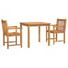 vidaXL Garden Dining Set Natural Brown Solid Acacia Wood Stackable