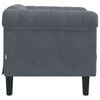 vidaXL Sofa Chair Dark Grey Velvet, Plywood, Solid Wood Single Modern