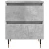 vidaXL Bedside Cabinet Concrete Grey Engineered wood, iron Medium