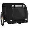 vidaXL Pet Bike Trailer Black Oxford fabric, Iron, PVC Small Collapsible