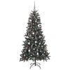 vidaXL Artificial Christmas Tree with 300 LEDs Green 82.68 in