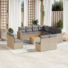 vidaXL Garden Sofa Set Mix Beige