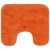 vidaXL Bath Mat Set Orange Cotton 24.8 x 36.6 in, 17.3 x 20.5 in