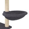 vidaXL Cat Tree Dark Grey Engineered wood, plush, sisal 60.2 in Cat Tree
