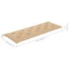 vidaXL Bench Natural Wood, Beige Solid Eucalyptus Wood, 100% Polyester