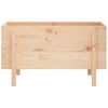 vidaXL Garden Raised Bed Natural wood color Solid pine wood