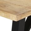 vidaXL Dining Table 94.5"x39.4"x29.9" Rough Mango Wood