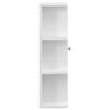 vidaXL Mirror Cabinet White and silver MDF with melamine finish, glass