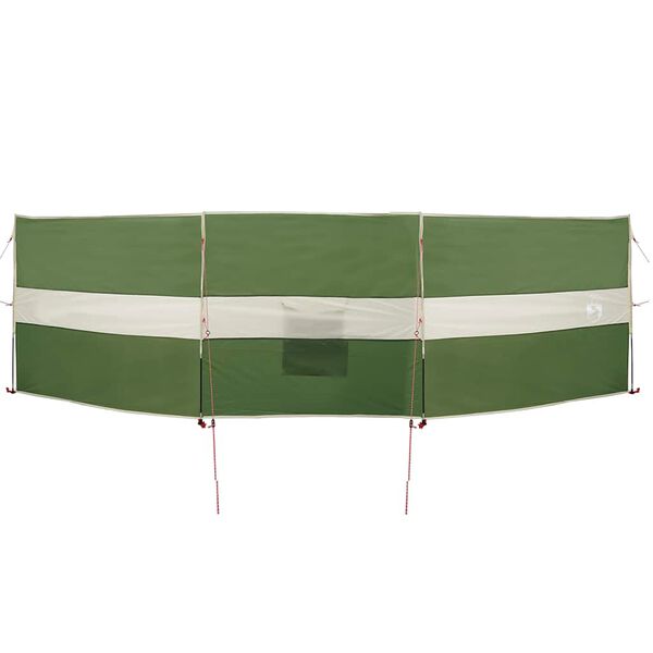 vidaXL Camping Windbreak Green 192.9x48.4" Waterproof