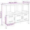 vidaXL Sideboard Pink Cold-rolled steel 39.4-59.1 in Adjustable Feet
