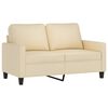 vidaXL Sofa Set Cream Polyester, Metal, Textilene, Plywood Large