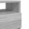 vidaXL Bedside Cabinet Set of 2 Grey Sonoma Engineered wood Medium