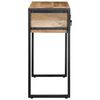 vidaXL Console Table Natural wood and black Solid mango wood, metal frame