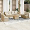 vidaXL Garden Sofa Set Beige