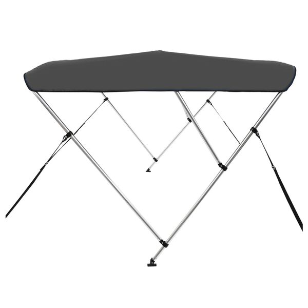 vidaXL 3 Bow Bimini Top Anthracite 72"x63"x53.9"